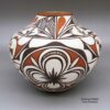 Agnes Peynetsa, ppzu3c030, Jar with deer-with-heart-line and geometric design