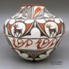 Agnes Peynetsa, ppzu3c030, Jar with deer-with-heart-line and geometric design - Image 2