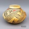 Priscilla Namingha, rsho2k203, Polychrome jar with geometric design and fire clouds