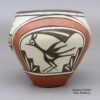 Sofia Medina, rsza3a067, Small polychrome jar with a roadrunner and geometric design - Image 3