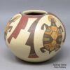 Lois Gutierrez, rwsc0k110: Polychrome jar with 3-panel turtle and geometric design - Image 2