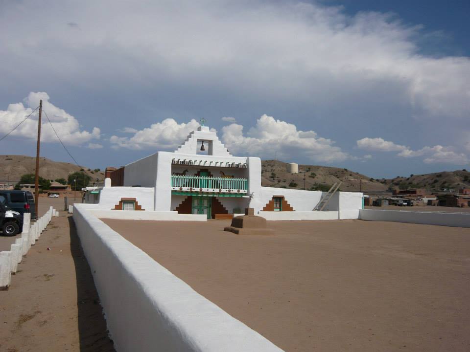 The mission at Santo Domingo Pueblo