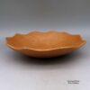 Lonnie Vigil, spna2l080, Golden micaceous shallow bowl with scalloped rim and fire clouds - Image 3