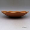 Lonnie Vigil, spna2l080, Golden micaceous shallow bowl with scalloped rim and fire clouds - Image 4