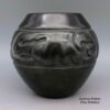 LuAnn Tafoya, spsc2k110: Black jar with carved design - Image 4
