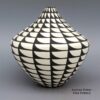 Cletus Victorino, zzac2k254m2: Black-and-white jar with geometric design - Image 2