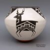 Anne Lewis, zzac2l220: Polychrome bowl with Mimbres and geometric design - Image 2