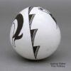 Emma Lewis, zzac2l404, Black-on-white seed pot with Mimbres rabbit and geometric design - Image 2
