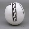 Dolores Lewis, zzac2l405, Black-on-white seed pot with Mimbres turkey and geometric design - Image 4