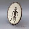Lucy Lewis, zzac2m069m1: Black and white plate with Mimbres dancer design - Image 2