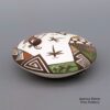 Carolyn Concho, zzac2m084m8, Polychrome seed pot with applique and geometric design - Image 2