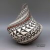 Sandra Victorino, zzac2m104, Polychrome jar with feather and geometric design - Image 2