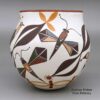 Diane Lewis, zzac2m156, Polychrome jar with dragonfly, bird, flower and geometric design - Image 4