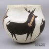 Marie Z Chino, zzac2m504, Polychrome bowl with deer-with-heart-line design - Image 2