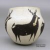 Marie Z Chino, zzac2m504, Polychrome bowl with deer-with-heart-line design - Image 4
