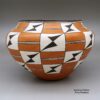 Unknown Acoma Potter, zzac2m513, Polychrome jar with a geometric design - Image 3