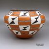 Unknown Acoma Potter, zzac2m513, Polychrome jar with a geometric design - Image 4