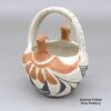Lupe Concho, zzac2m517, Polychrome basket with a bird and geometric design