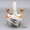 Lupe Concho, zzac2m517, Polychrome basket with a bird and geometric design - Image 2