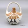 Lupe Concho, zzac2m517, Polychrome basket with a bird and geometric design - Image 3