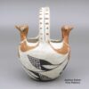 Lupe Concho, zzac2m517, Polychrome basket with a bird and geometric design - Image 4