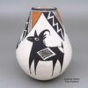 Lucy Lewis, zzac2m550, Polychrome jar with a Mimbres pronghorn and geometric design