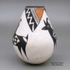 Lucy Lewis, zzac2m550, Polychrome jar with a Mimbres pronghorn and geometric design - Image 3