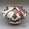 Wanda Aragon, zzac2m551, Polychrome jar with a geometric design, based on a design from the early 1800s