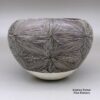 Lucy Lewis, zzac2m552, Black and white bowl with a fine line and geometric design - Image 3
