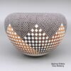 Frederica Antonio, zzac3a028, Polychrome bowl with a checkerboard geometric design - Image 3