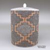Frederica Antonio, zzac3a029, Polychrome lidded jar with a geometric design and matching lid - Image 2