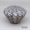 Cletus Victorino, zzac3a130m3, Black and white seed pot with geometric design