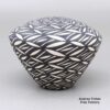 Cletus Victorino, zzac3a130m3, Black and white seed pot with geometric design - Image 2