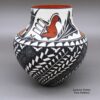 Sandra Victorino, zzac3a233m2, Jar with a parrot, fine line and geometric design