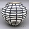 Cletus Victorino, zzac3a235, Black and white jar with a geometric design