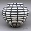 Cletus Victorino, zzac3a235, Black and white jar with a geometric design - Image 2