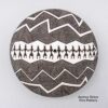 Rebecca Lucario, zzac3a270m2, Black-on-white seed pot with Mimbres dancer and geometric design