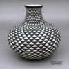 Paula Estevan, zzac3a280m2, Black-on-white jar with a geometric design