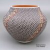 Frederica Antonio, zzac3b241, Polychrome jar with a geometric design based on a checkerboard background