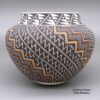 Frederica Antonio, zzac3b249, Polychrome jar with a geometric design based on a checkerboard background - Image 2