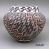Frederica Antonio, zzac3b249, Polychrome jar with a geometric design based on a checkerboard background - Image 3