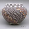 Frederica Antonio, zzac3b249, Polychrome jar with a geometric design based on a checkerboard background - Image 4