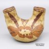 Unknown Acoma Potter, zzac3b275, Polychrome jar with two opening and a flower and geometric design