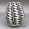 Lucy Lewis, zzac3b567, Black and white jar with a geometric design - Image 3