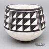 Lucy Lewis, zzac3b575, Black-on-white bowl with geometric design