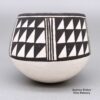 Lucy Lewis, zzac3b575, Black-on-white bowl with geometric design - Image 3