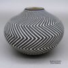 Paula Estevan, zzac3c080, Black and white jar with a geometric design