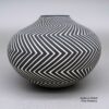 Paula Estevan, zzac3c080, Black and white jar with a geometric design - Image 2