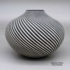 Paula Estevan, zzac3c081, Black and white jar with a geometric design - Image 2