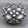 Sandra Victorino, zzac3c175m5, Black-on-white jar with a geometric design
